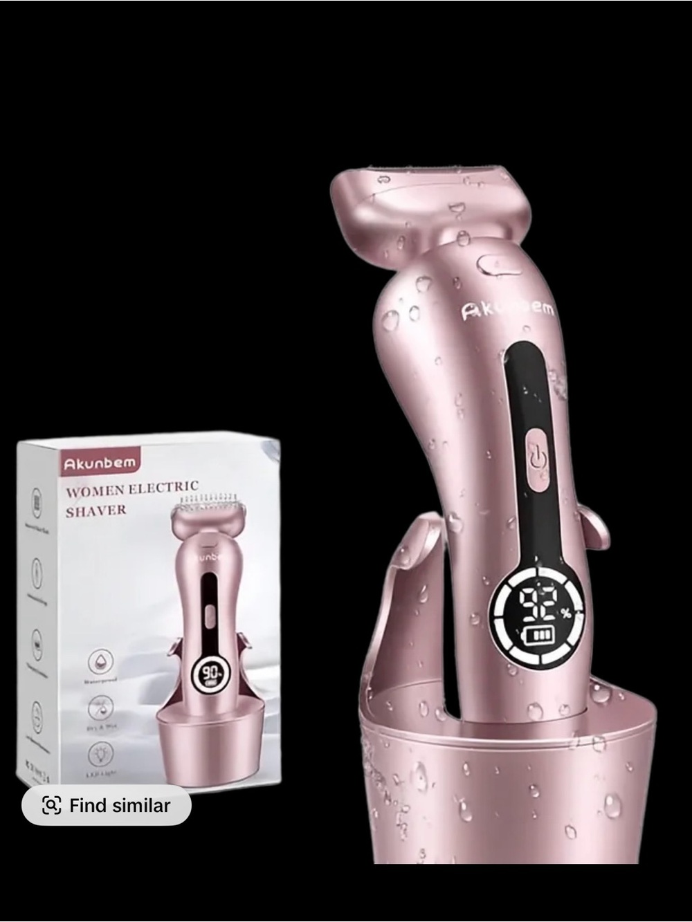 Pink Women's Electric Shaver - Rechargeable Trimmer